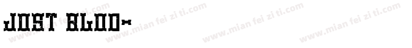 jost blod字体转换